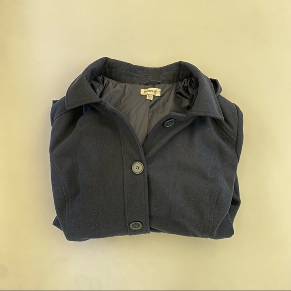 AVENUE Faux Wool Peacoat, Navy Blue, Size 22/24, RN138302 - Picture 5 of 8